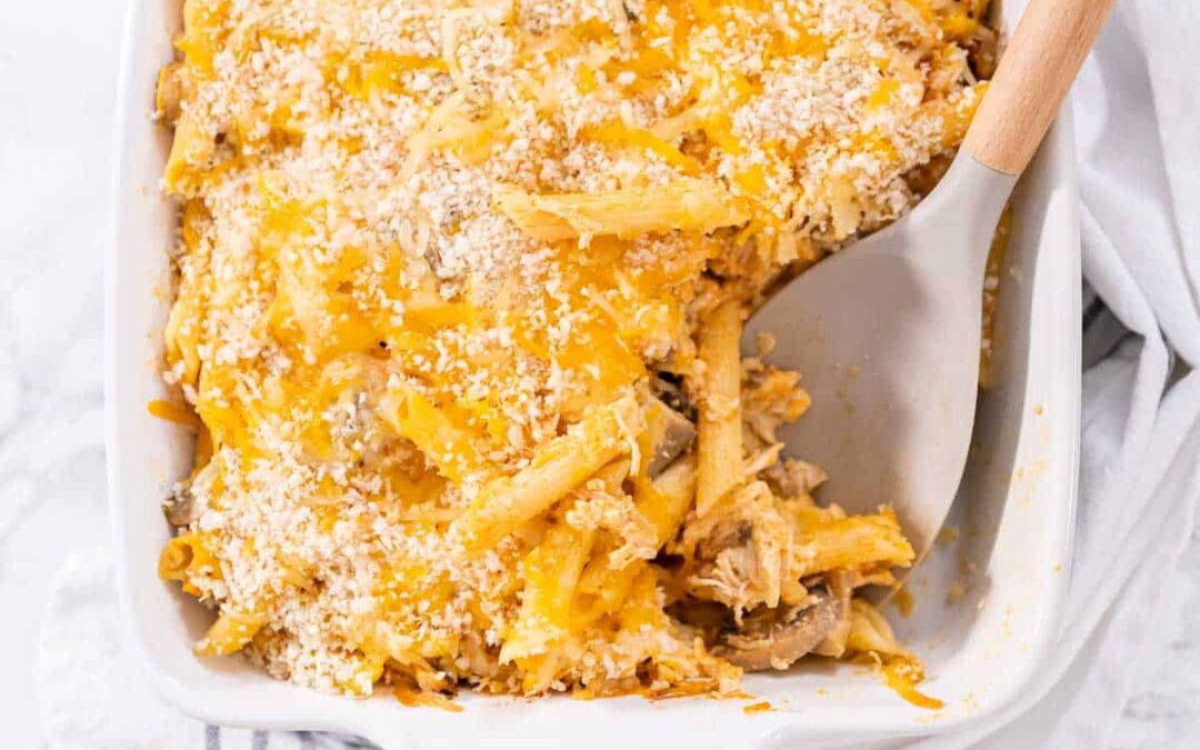 Buffalo Chicken Pasta Bake