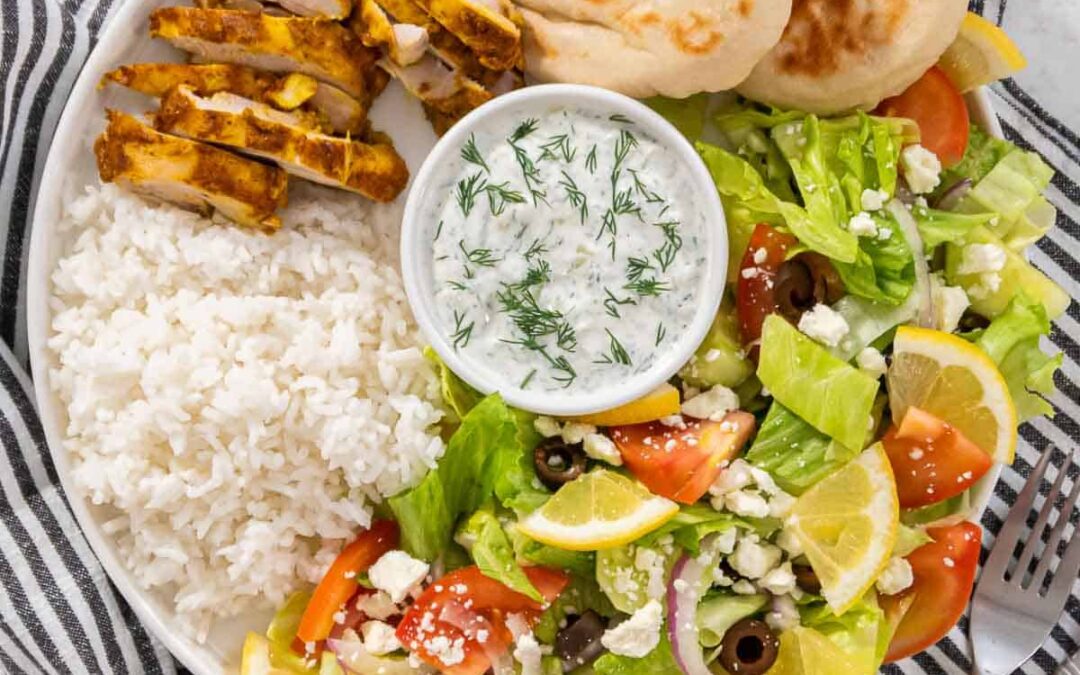 Easy Chicken Shawarma Plate