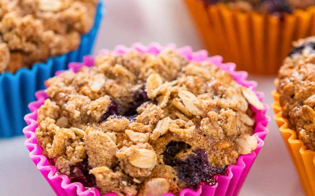 Berry Banana Oat Muffins