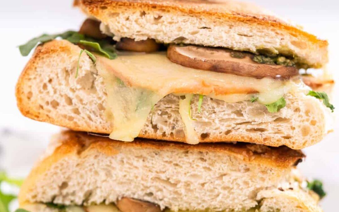 Toasted Pesto Turkey Sandwich