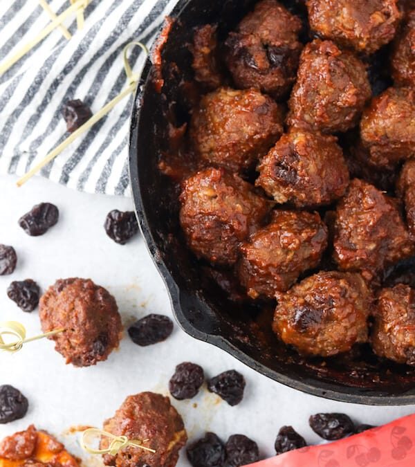 Cherry Bison Meatballs