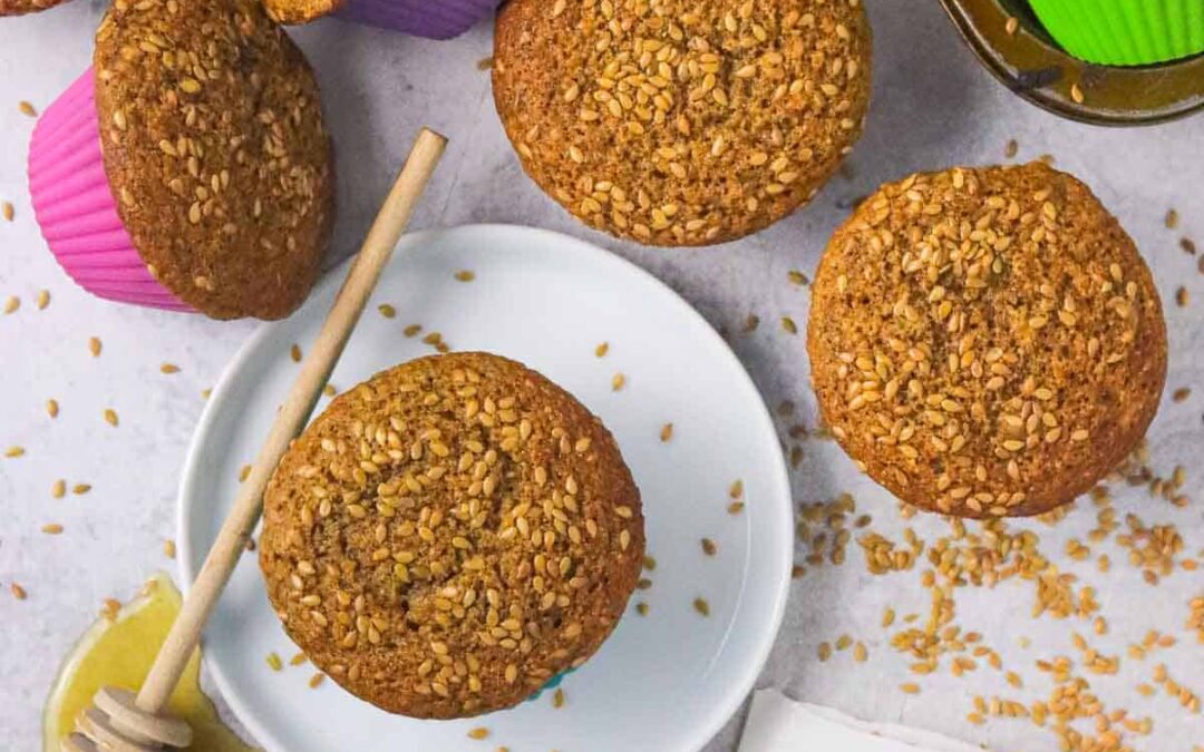 Honey Flaxseed Muffins