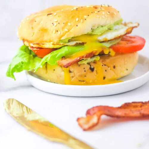 ultimate blt bagel sandwich.