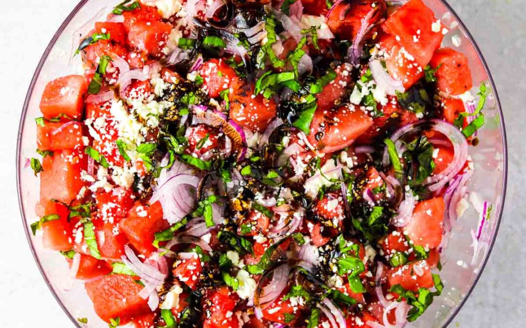 Watermelon Salad With Balsamic