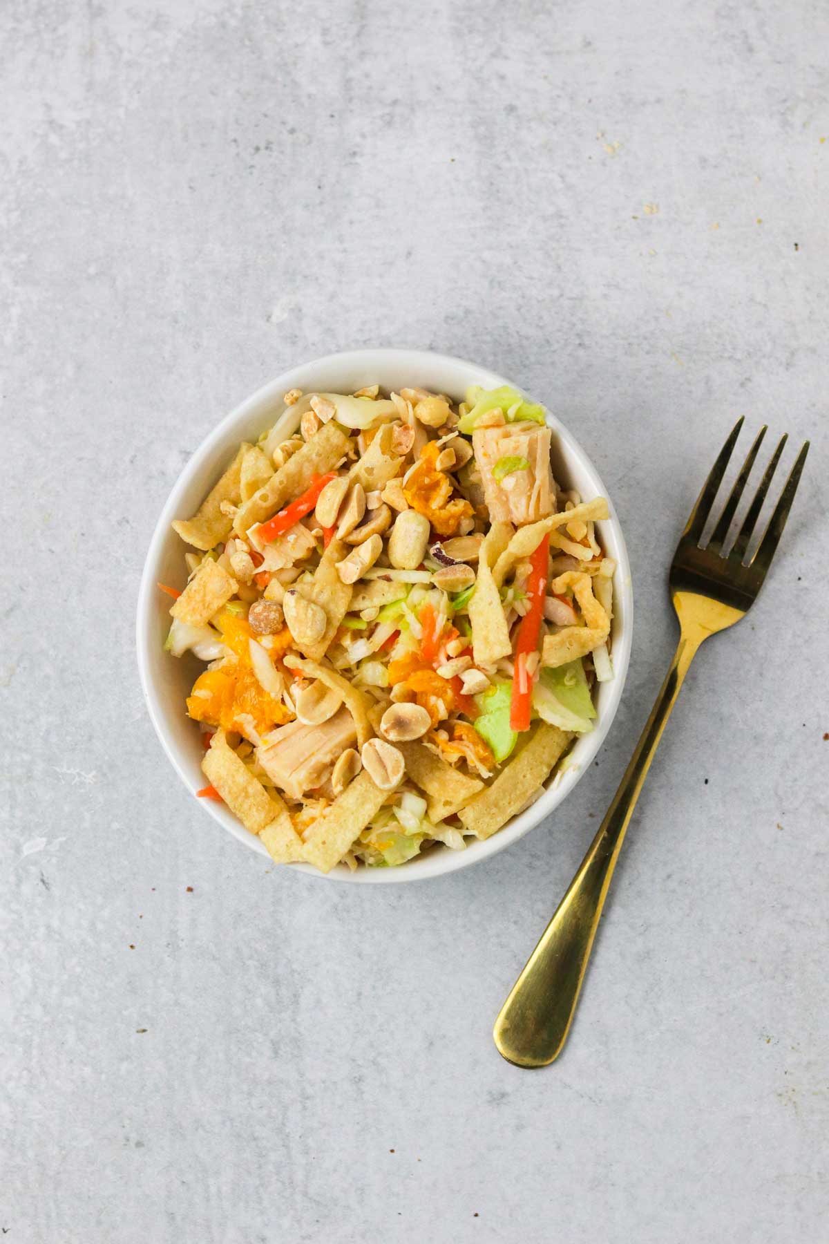 Asian Mandarin Chicken Slaw Salad